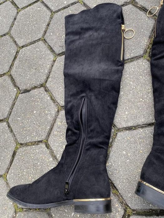 Botas cano alto pretas