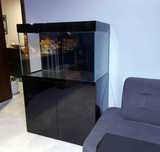 Akwarium morskie zestaw akwarystyczny Sea Garden 110x60x70 czarny