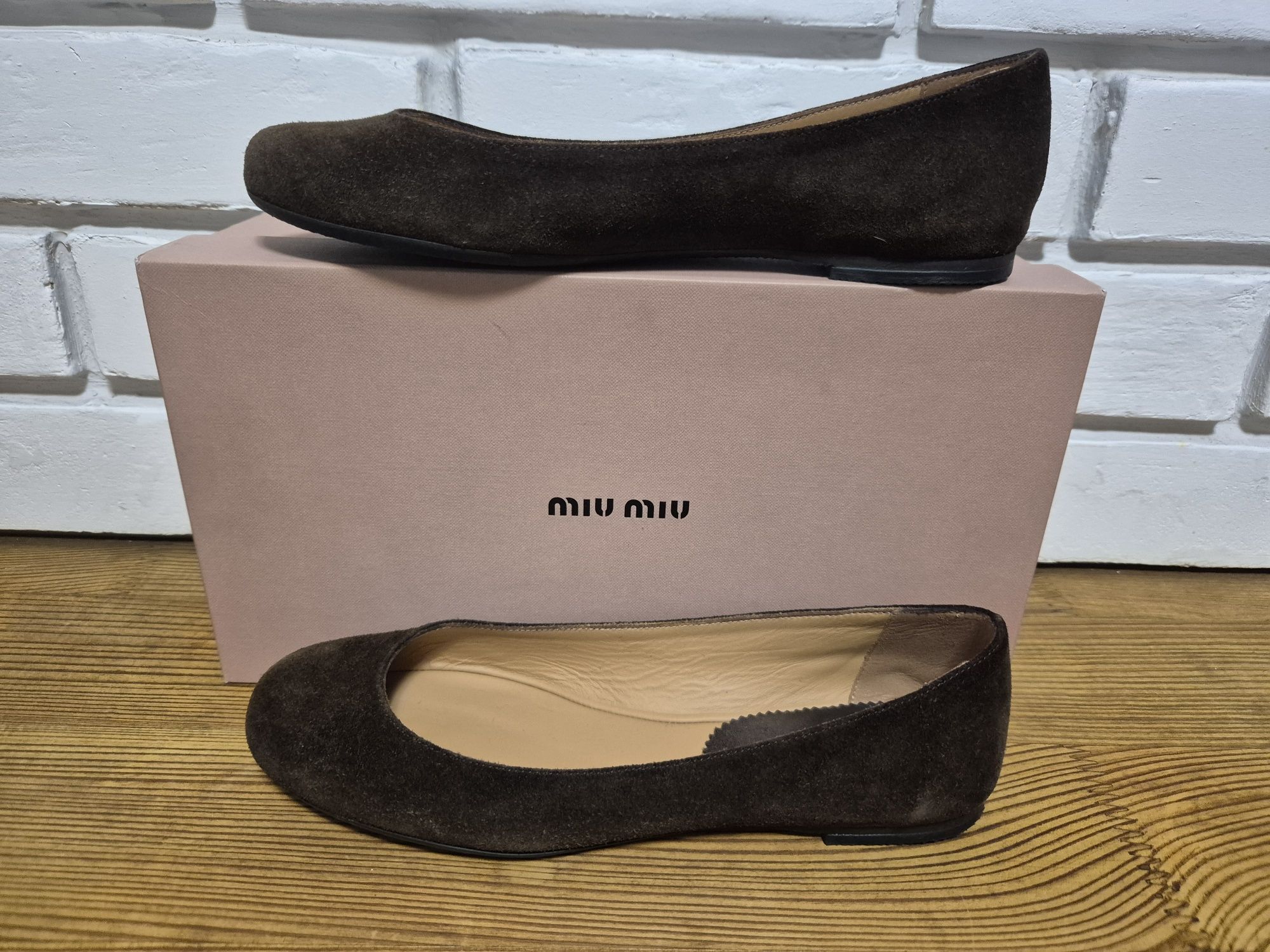 Балетки женские  MIU MIU