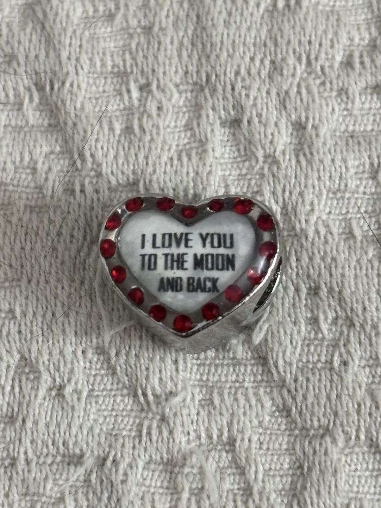 Peça compatível com pulseira pandora “I love you to the moon Back”