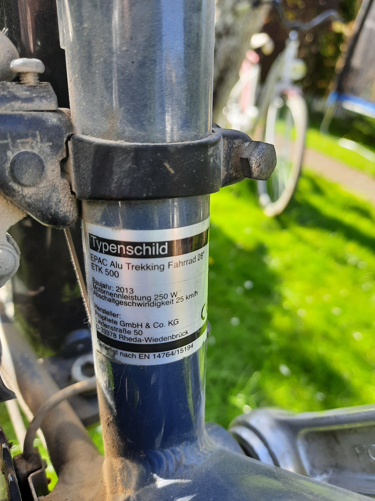 Rower elektryczny męski ETK 500 Rex
