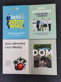 Zestaw (4 sztuki) książek z Lidla o gotowaniu