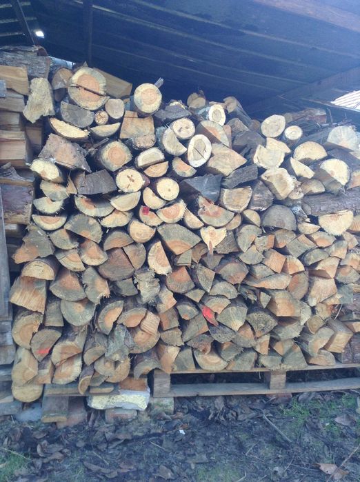 Drewno kominkowe opałowe dąb sosna pocięte porąbane suche