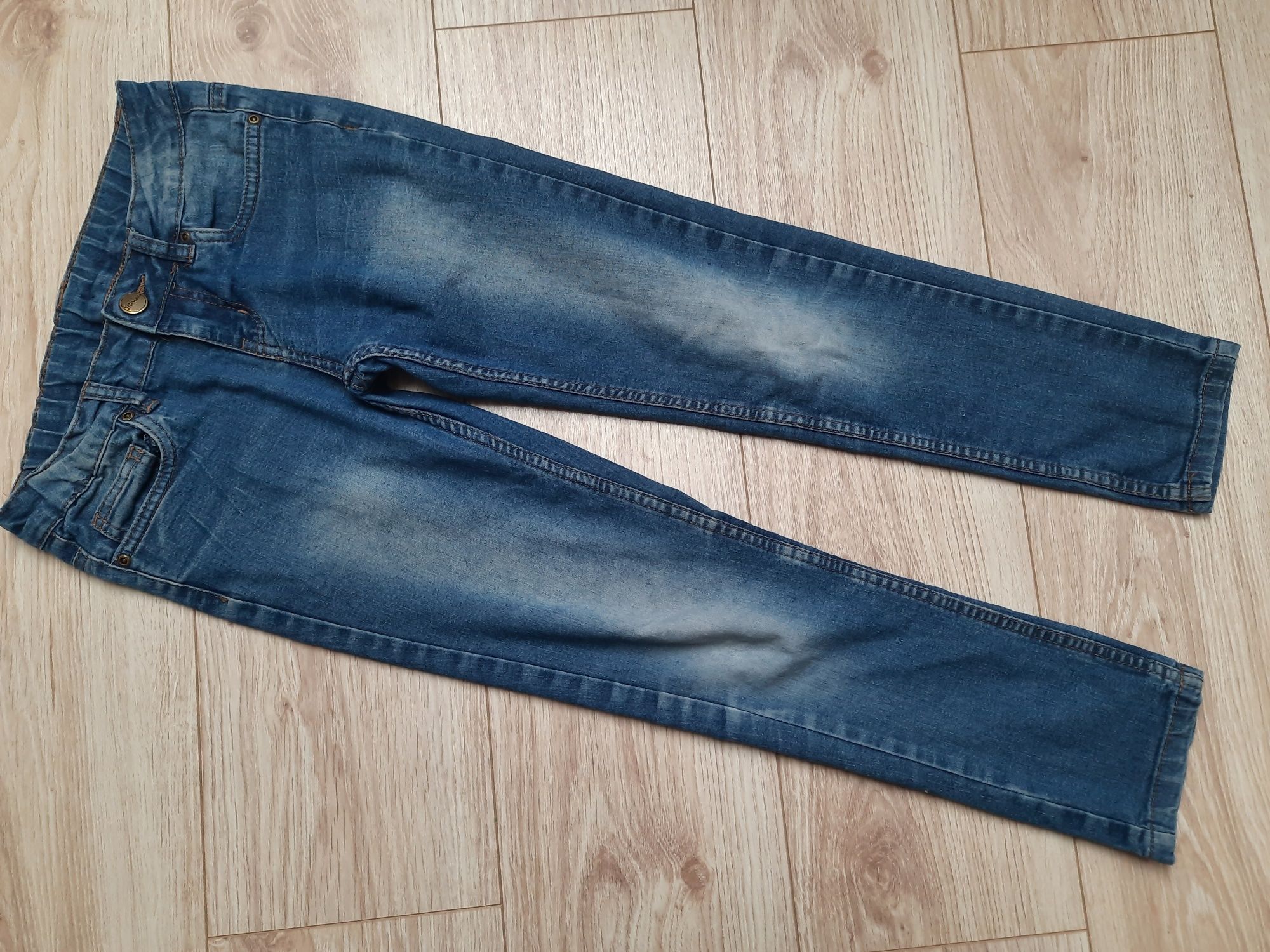 Spodnie jeansowe RESERVED 146 zestaw spodni jeansy dżinsowe