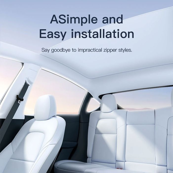 Розпродаж.Сонцезахисні відбиваючі шторки на панорамний дах Тесла M3,МY