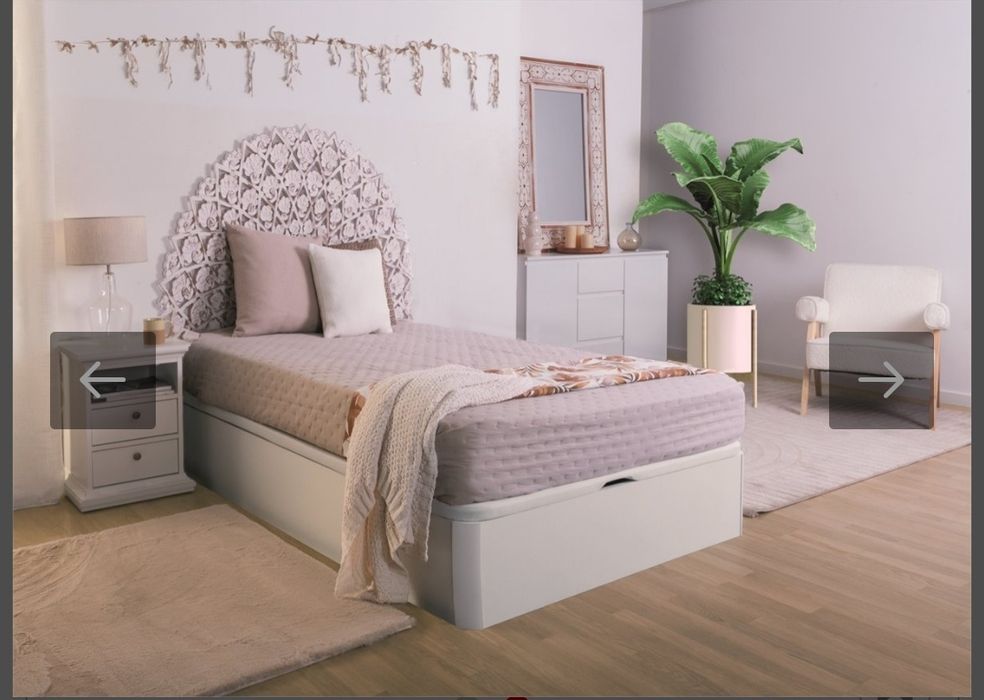 Sommier branco 190x140