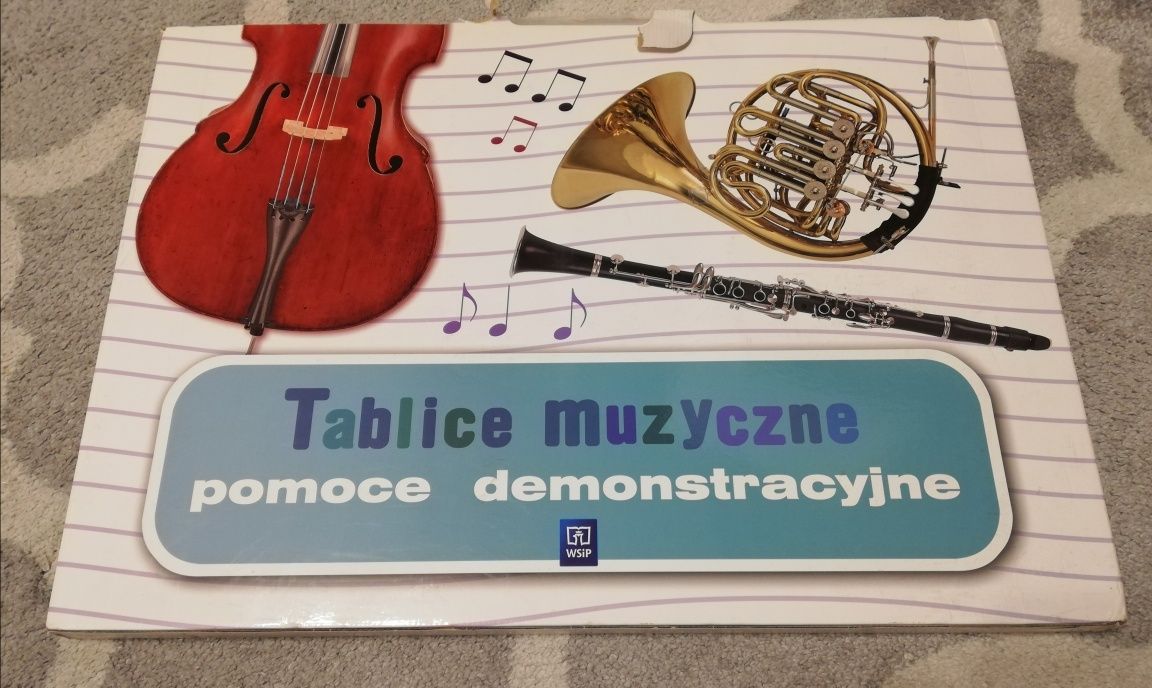 Tablice muzyczne pomoce demonstracyjne - tablica magnetyczna z nutami