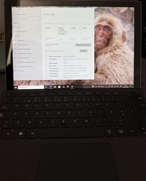 Windows surface pro 5 c/pen, rato e teclado