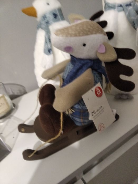 Figurka Renifer na sankach