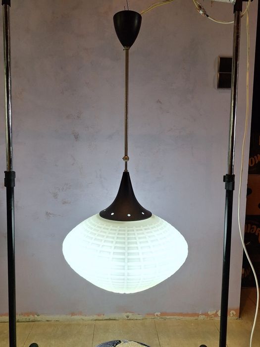 Lampa wisząca Kamenicky Šenov,Czechslowacja,lata60,mid-c,space age