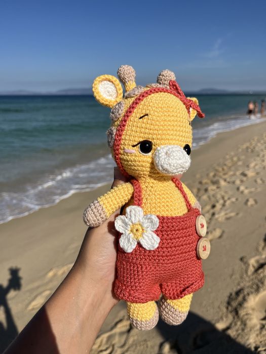 Girafa peluche amigurumi