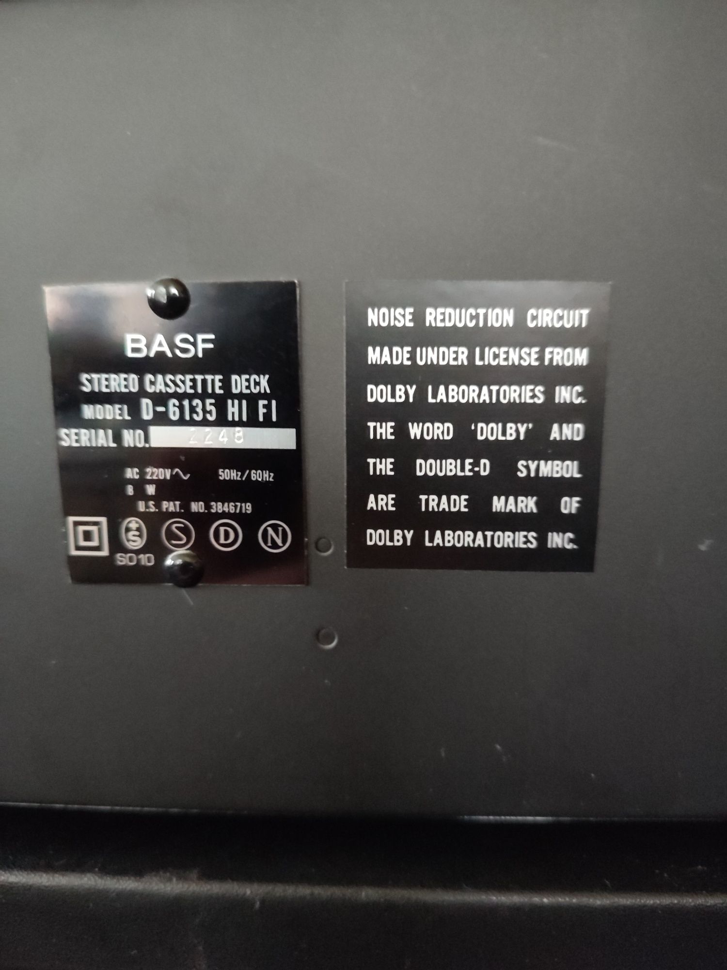 Кассетная дека BASF D-6135.