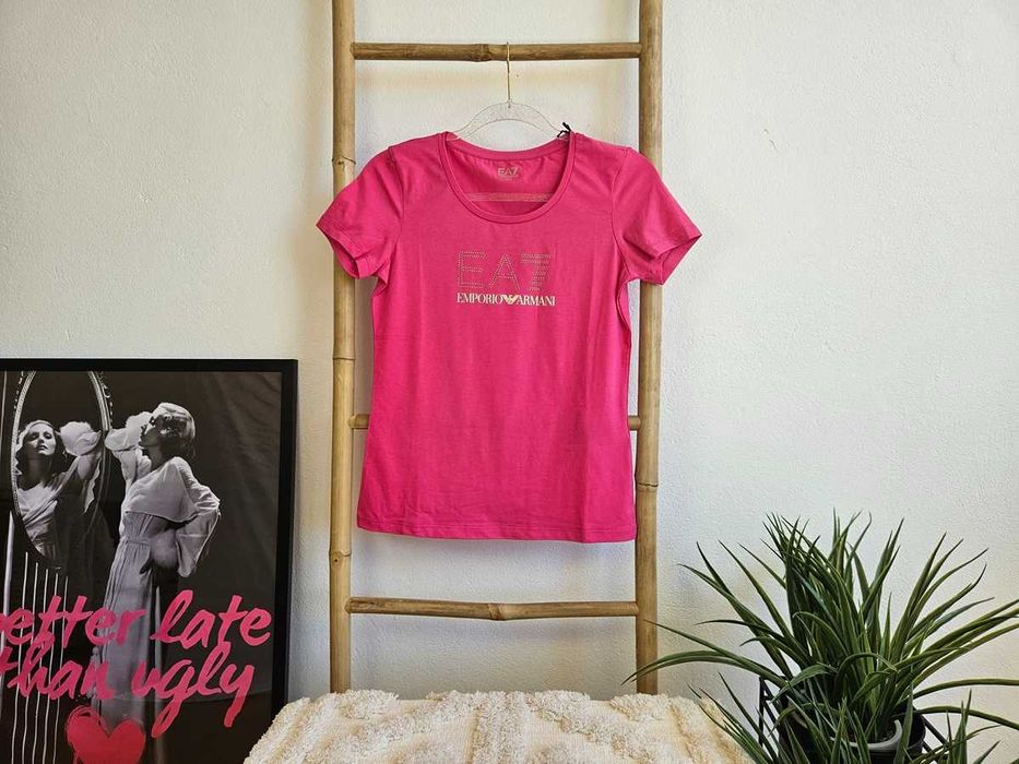 Camisola EA7 Emporio Armani Rosa Tamanho S