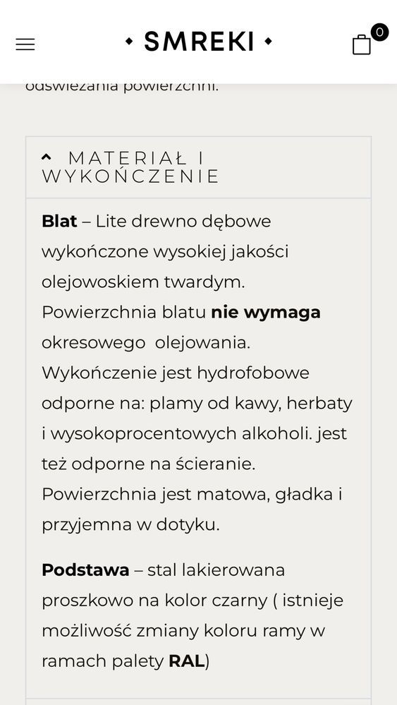 Stół z litego drewna dębowego