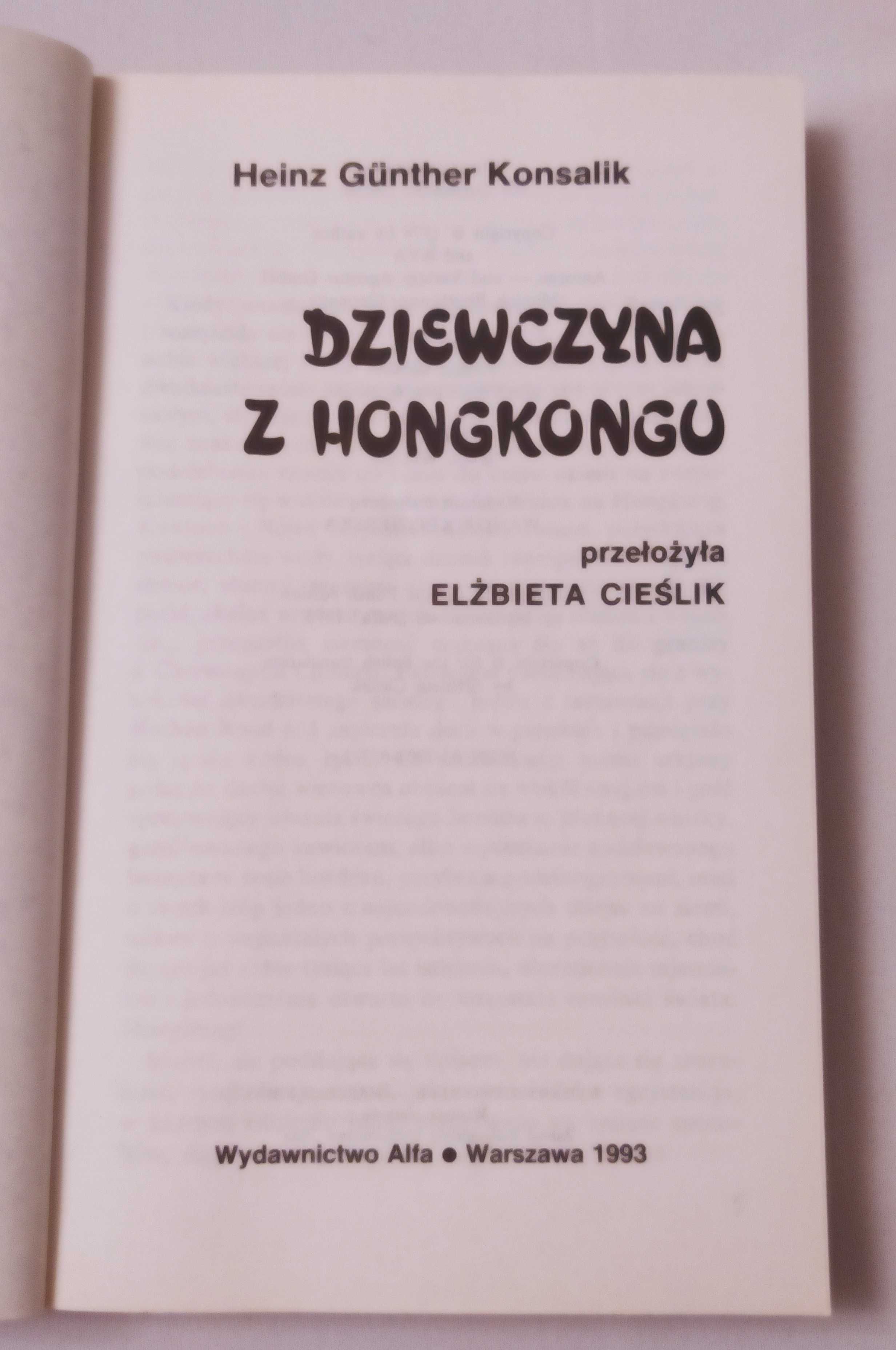 Dziewczyna z Hongkongu – Heinz Günther Konsalik