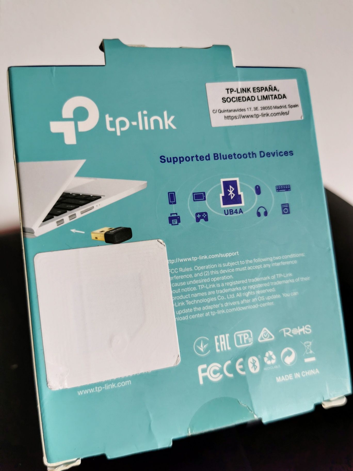 Adaptador USB Bluetooth 4.0 TP-Link UB4A