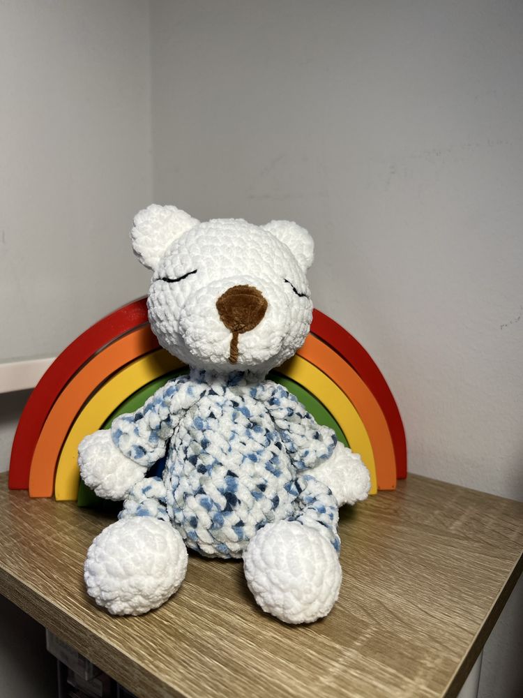 Urso de pijama peluche amigurumi