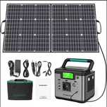 Портативна електростанція з соняч. панелями SWAREY S500 144000mAh 500W