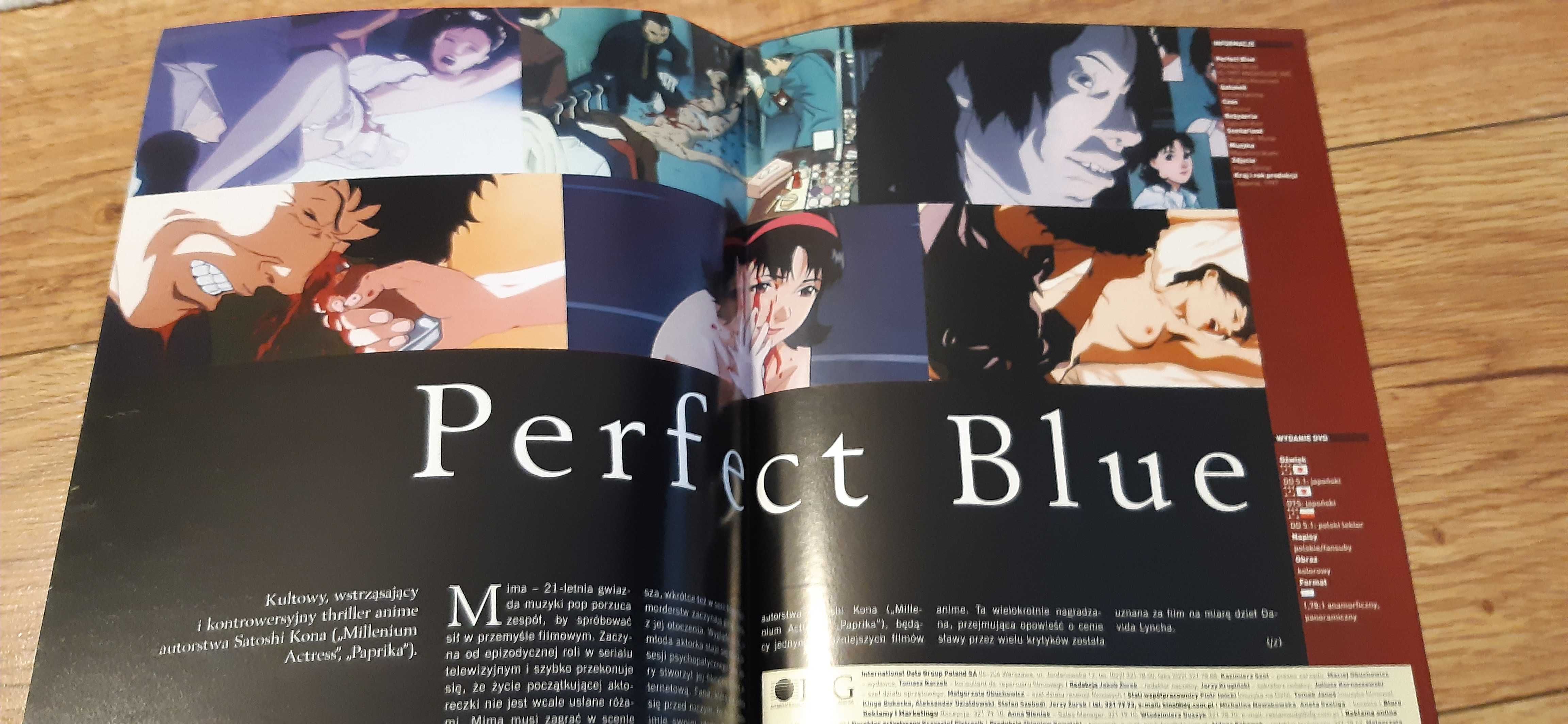 plakat z filmu bajki perfect blue anime