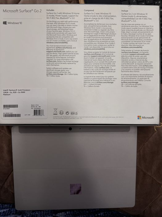 Планшет Microsoft Surface Go 2 з клавіатурою