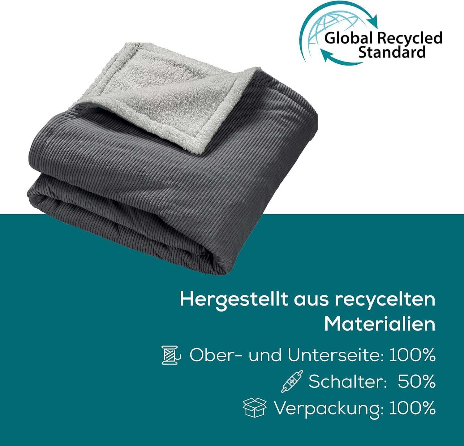 Beurer HD 80 Cord szary koc elektryczny