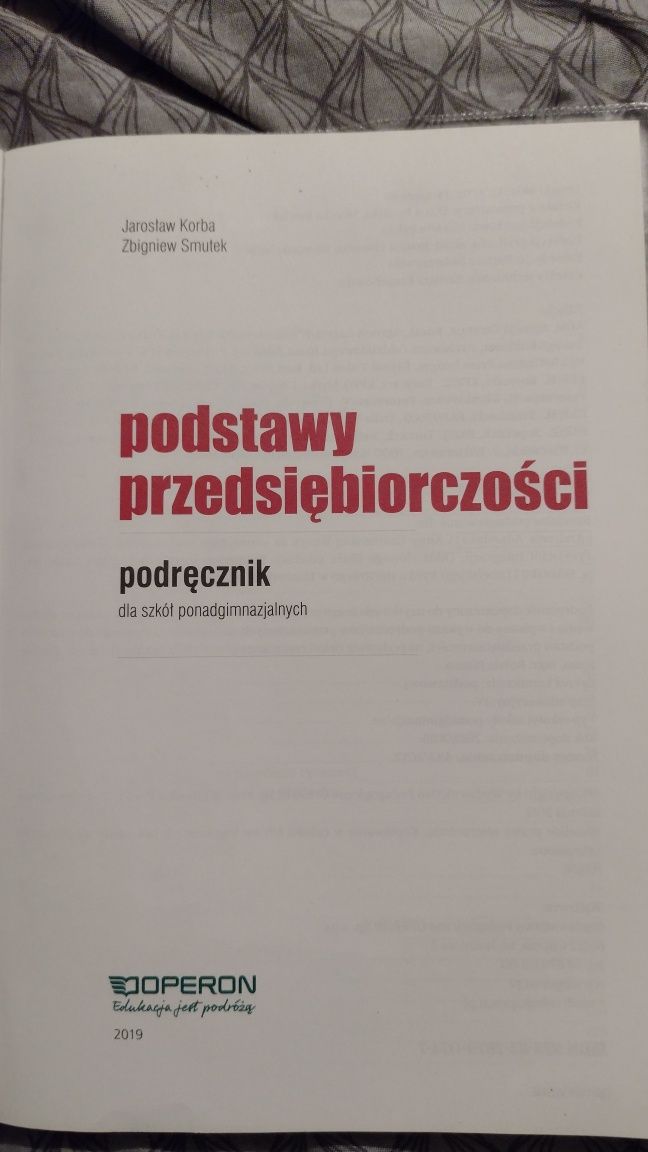 Podstawy przedsiębiorczości operon