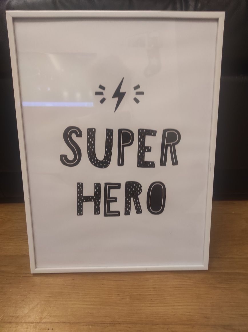 Plakat w ramie SUPER HERO