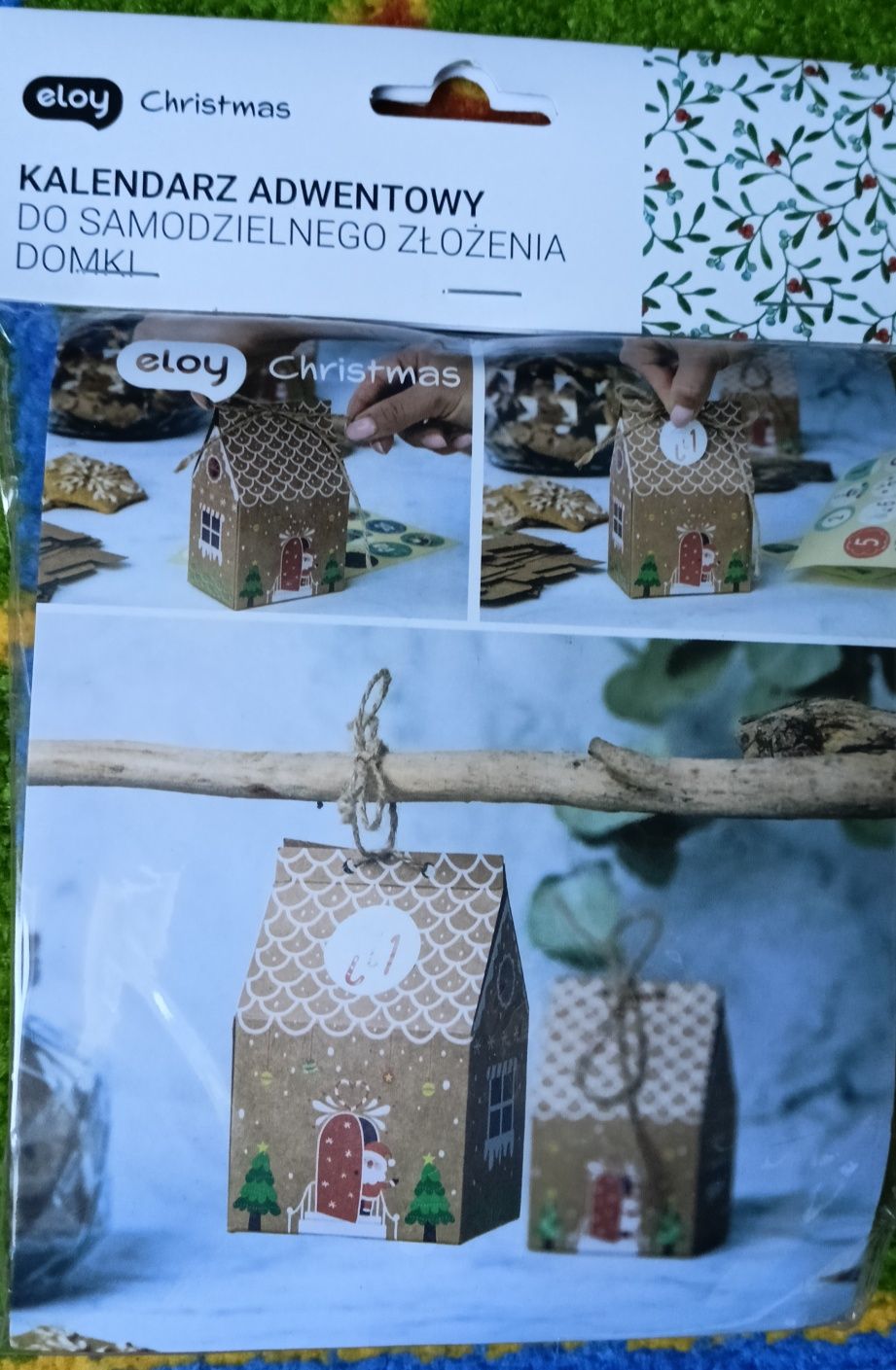 Kalendarz adwentowy do samodzielnego złożenia domki Nowy