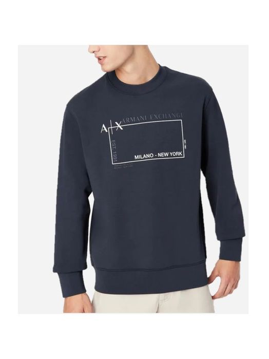 Bluza bez kaptura z logo Armani Exchange XS