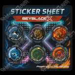 Autocolantes Personalizados Beyblade (Gear Chip 16mm) - 6un.