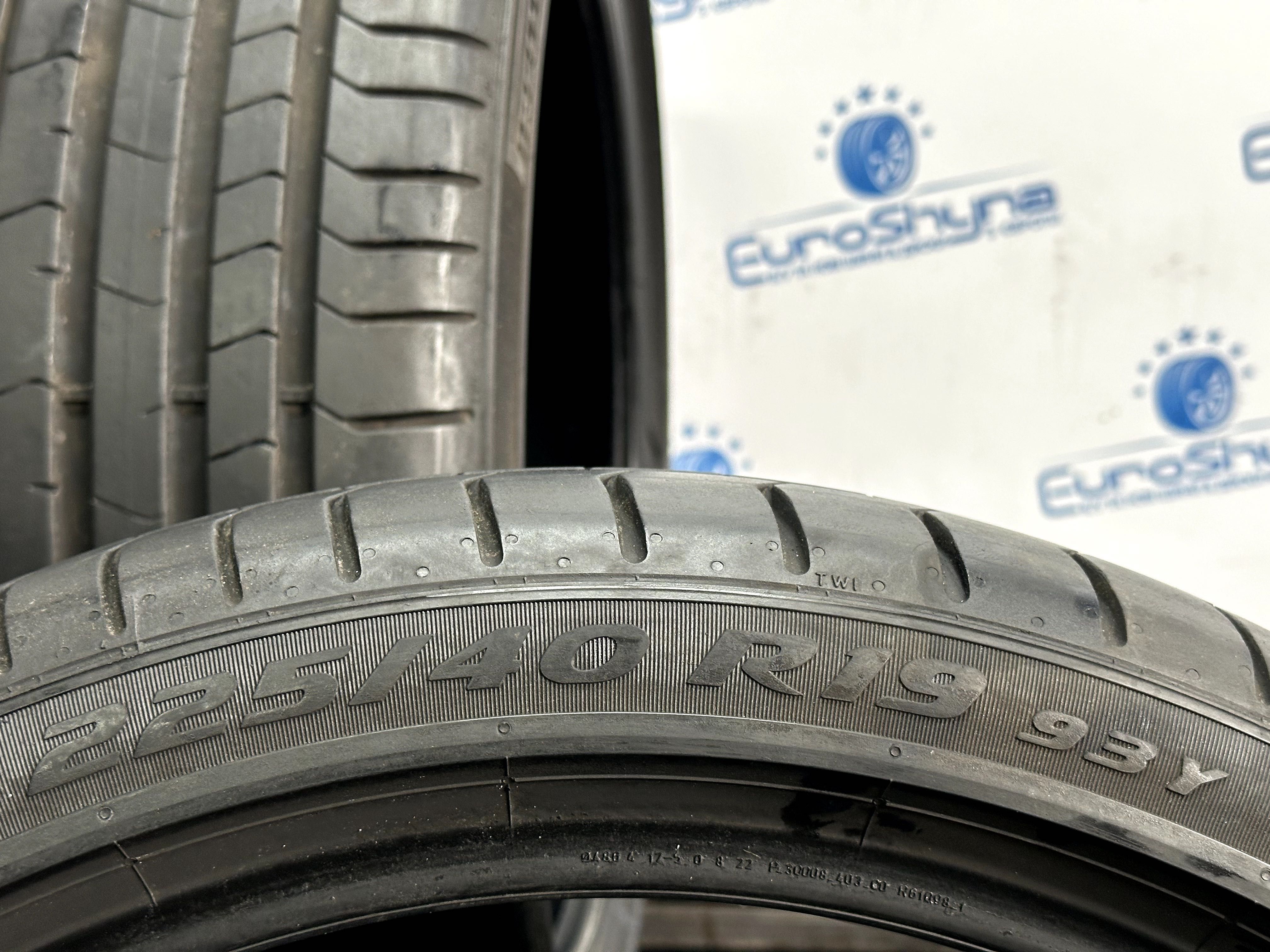 Літні шини 225 40 R19 93Y Pirelli P zero.  2023р