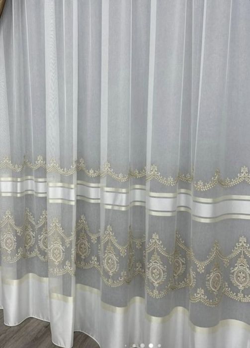 10м тюлю Бамбук льон