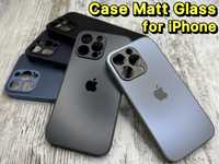 ‼️ Чехол стеклянный Matt Glass на iPhone 14 Pro/ 14 Pro Max/ 14