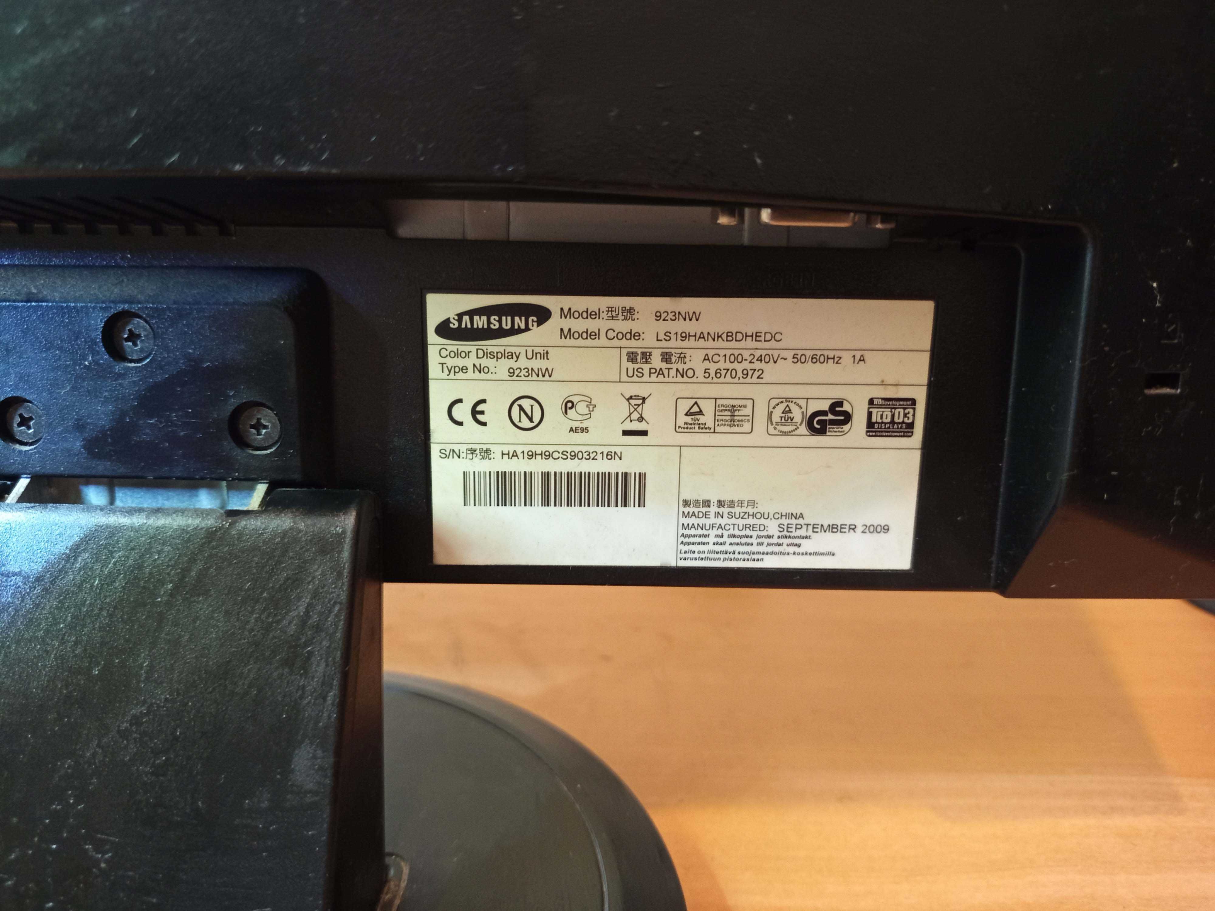 Monitor Samsung LS19