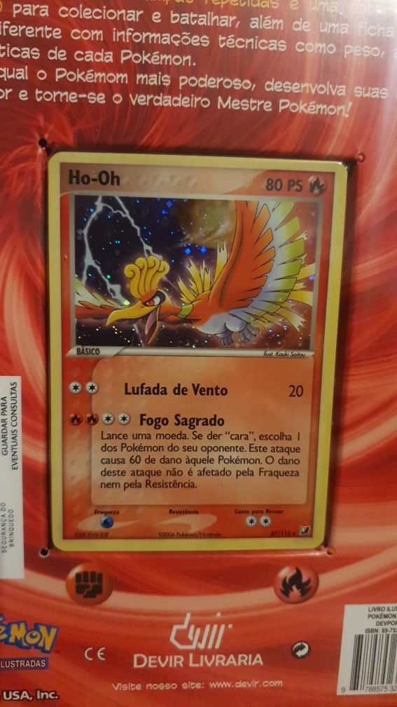 2006 POKEMON TCG Ho-Oh EX Unseen Forces Half Deck Cartas + Livro NOVO