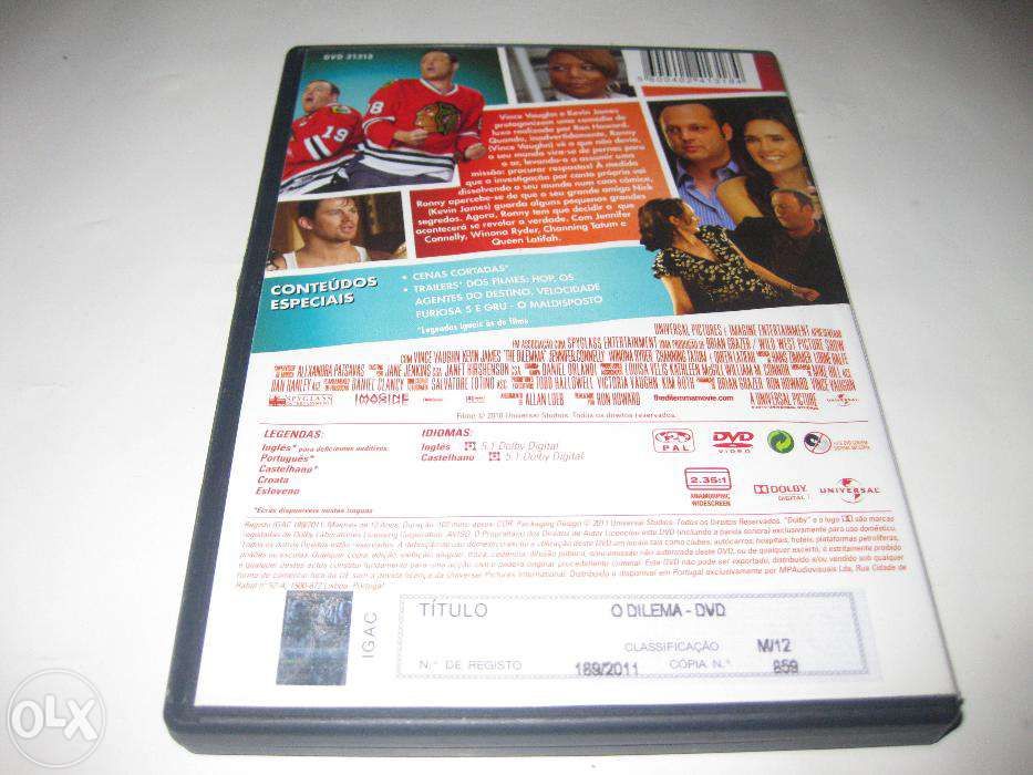 DVD "O Dilema" com Vince Vaughn