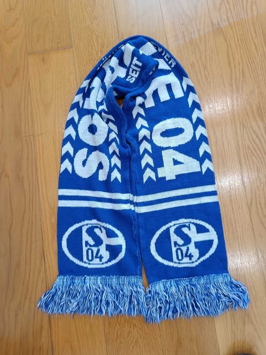 Cachecol clube Alemão - Shalke 04 dupla lã novo scarf echarpe bufanda