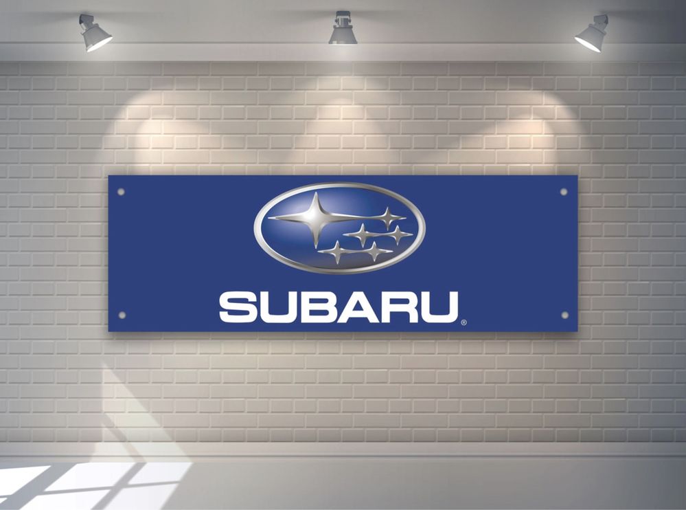 Baner plandeka Subaru 150x60cm sti wrx wrc
