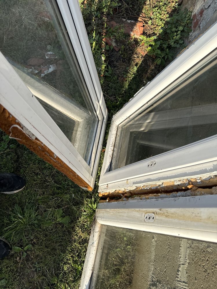 2x okno plastikowe białe 57x144 białe (rozwierno uchylne, wysylka)
