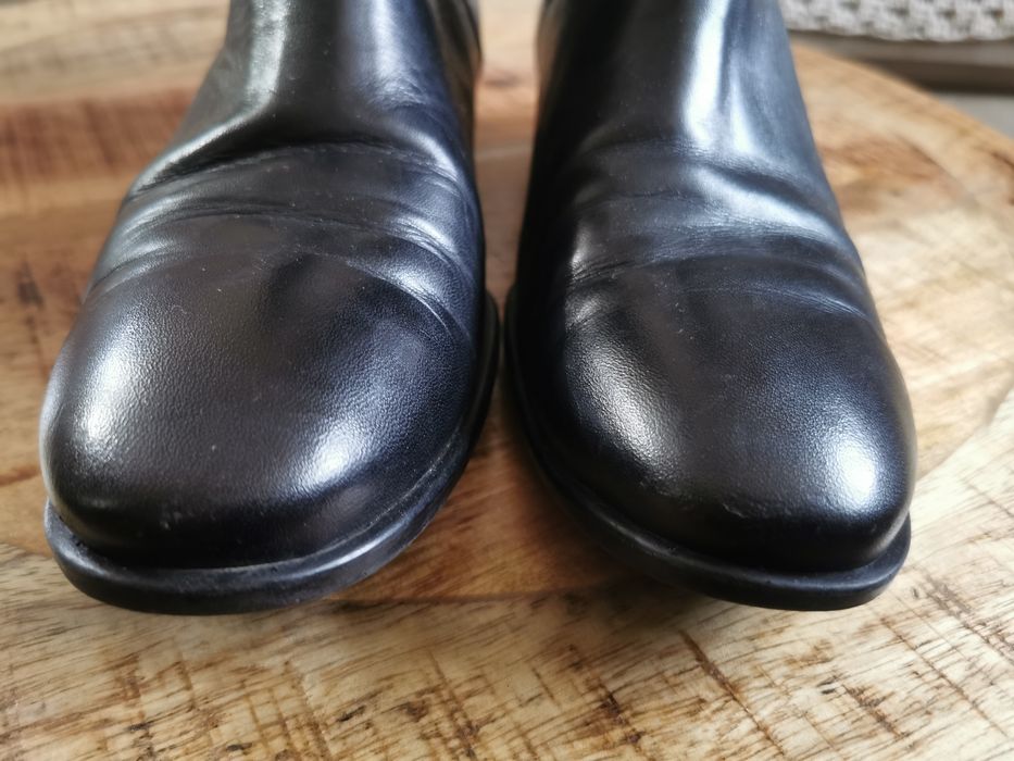 Gino Rossi skórzane buty sztyblety