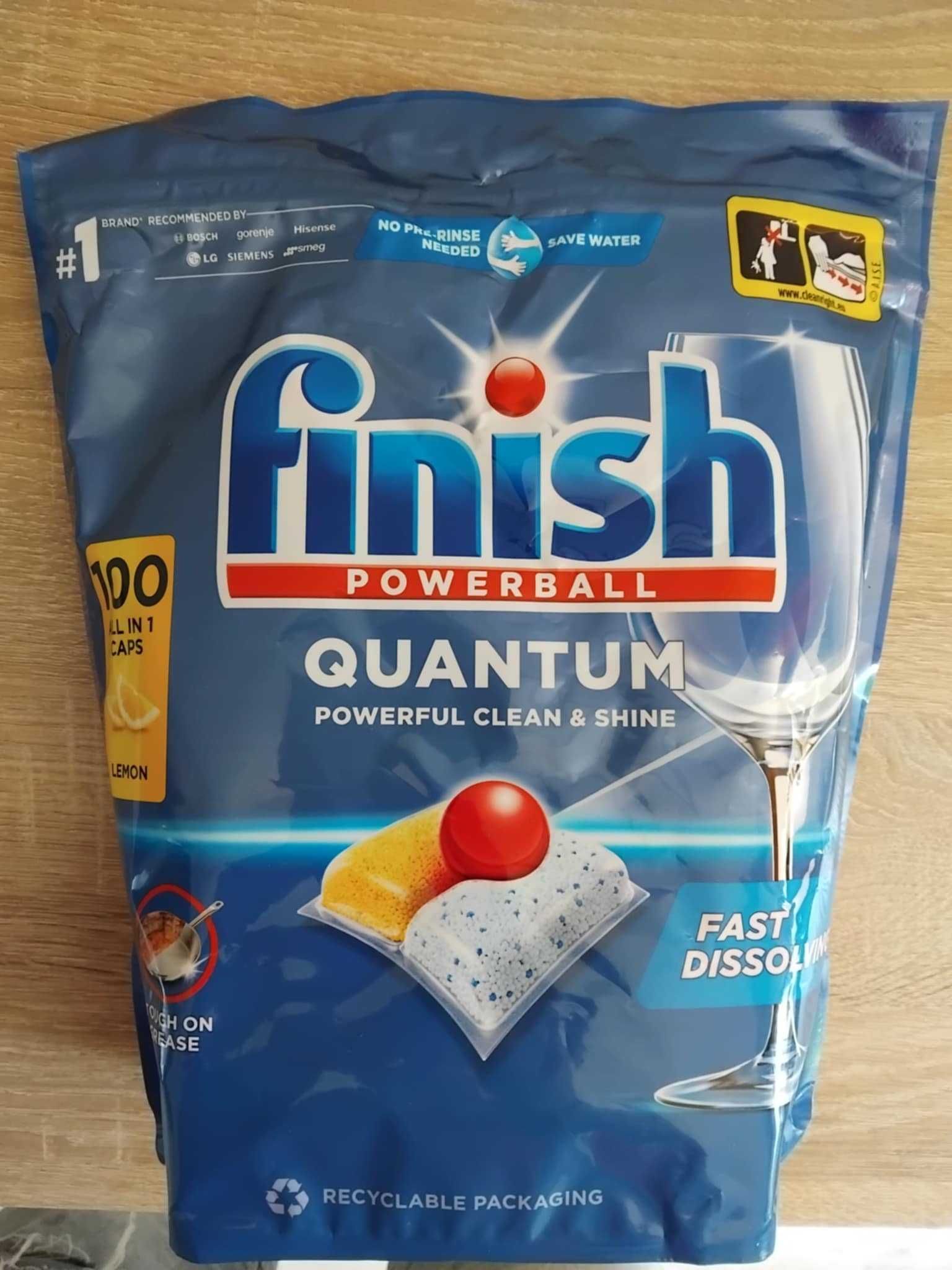 Kapsułki do zmywarki FINISH Quantum 100szt cytrynowe