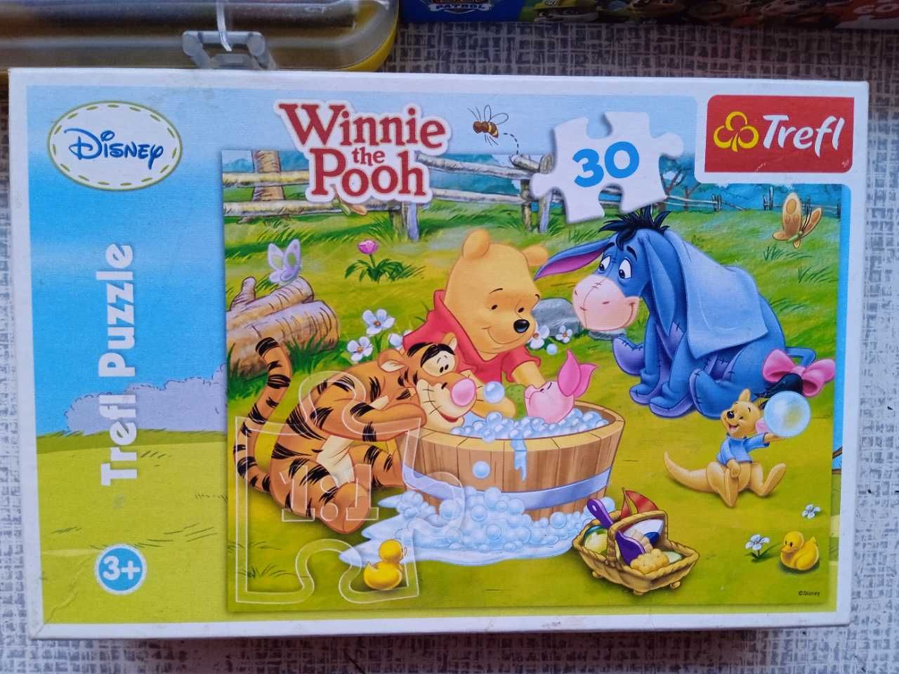 Puzzle Psi Patrol, Kubuś Puchatek i klocki Clementoni
