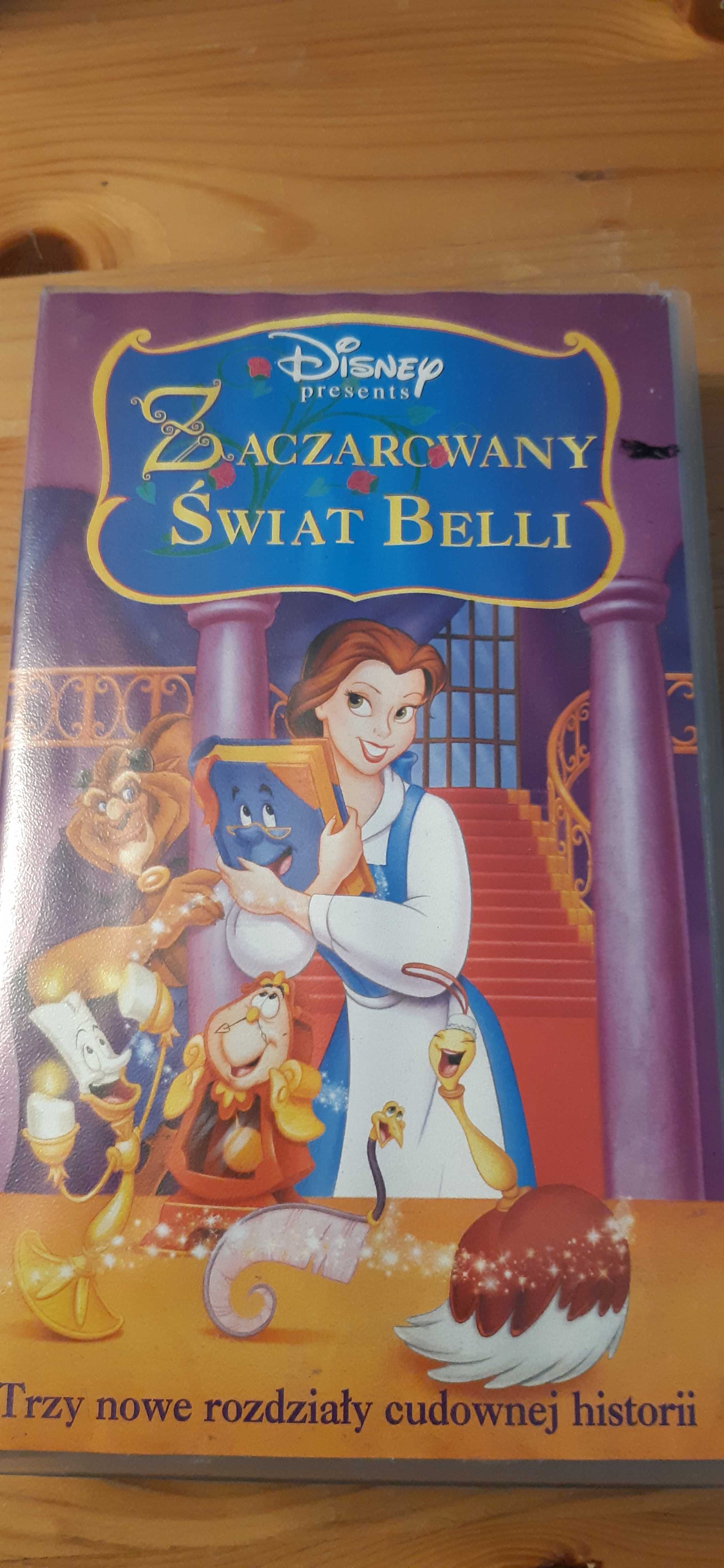 kaseta vhs bajka zaczarowany świat belli disney