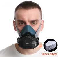 Máscara facial proteção de poeiras filtros