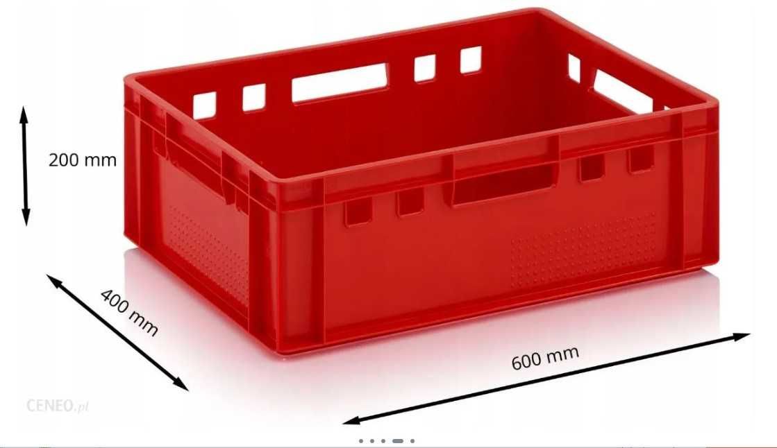 EURO E2 Pojemnik skrzynka na mięso skrzynki plastikowe