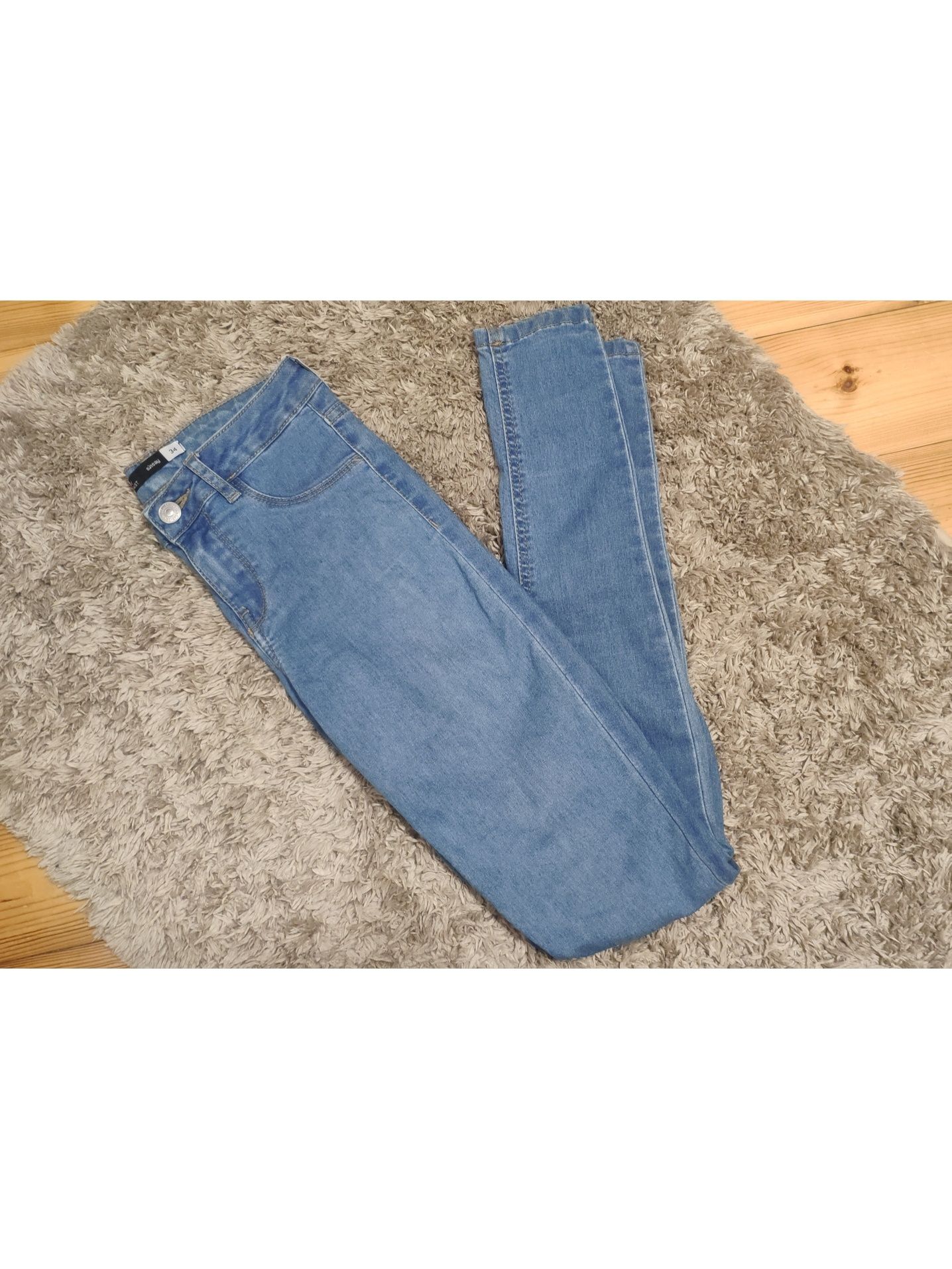 Jeansy skinny mid waist Sinsay
