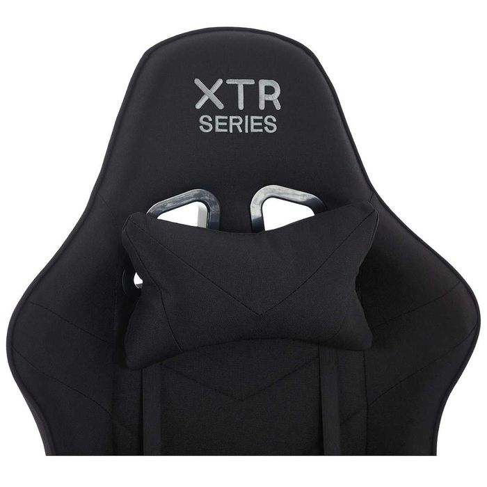 Fotel Gamingowy dla graczy EXTREME XTR Black z tkaniny