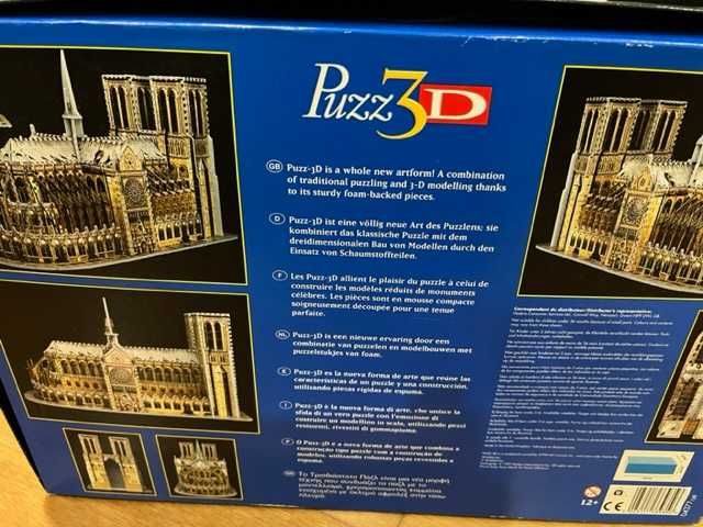 PUZZLE 3 D  Catedral de Notre Dame