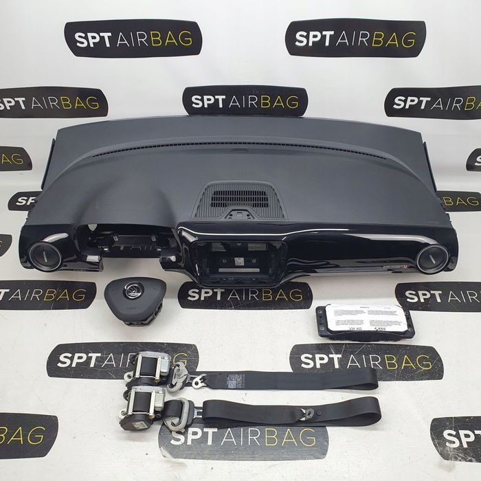 SKODA CITIGO DESKA ROZDZIELCZA KONSOLA KOKPIT PULPIT PODUSZKI AIRBAG AIR BAG PASY KIT SET