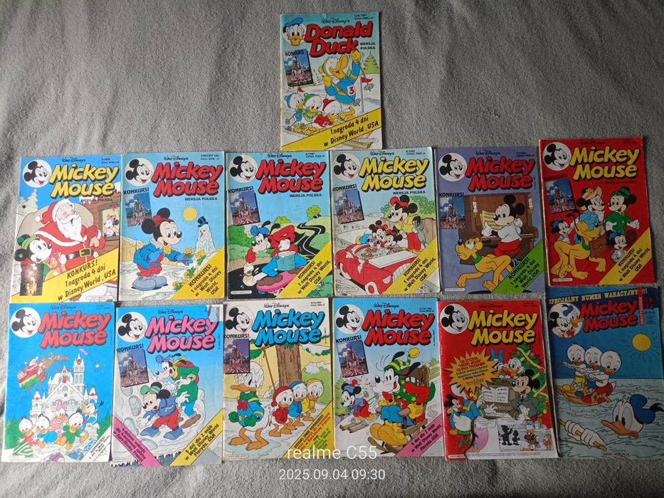 Komiksy Mickey Mouse i Donald Duck (22 sztuki)
